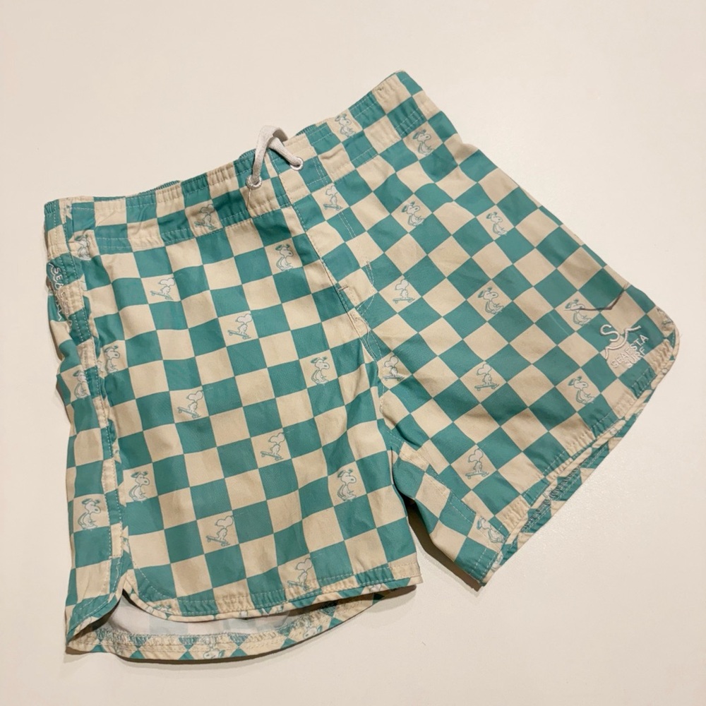 Seaesta Surf Boys Peanuts Checkered Shorts